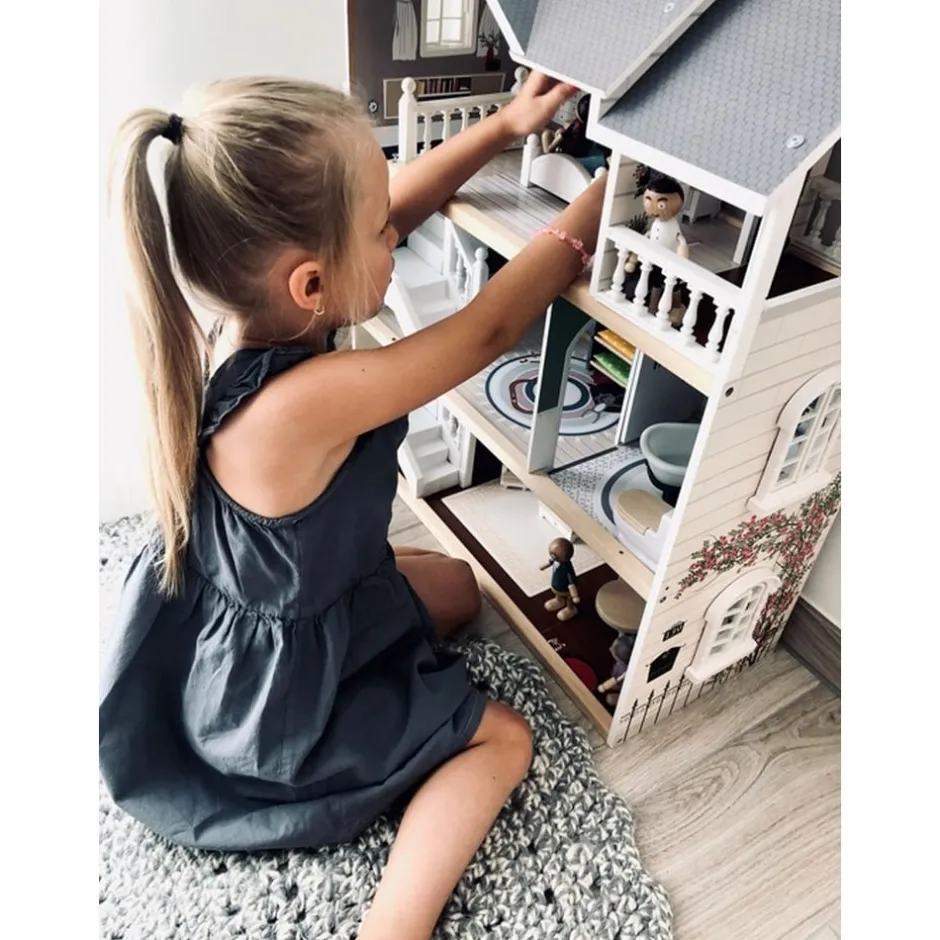 maison_de_poupe_pour_enfa_2-1.webp Small Foot Maisons De Poupées Et Accessoires>Maison de Poupée pour Enfants - Manoir