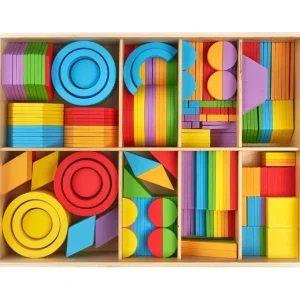 Haba Couleurs Et Formes>Maxi Coffret Construction en Bois - Arc-en-ciel