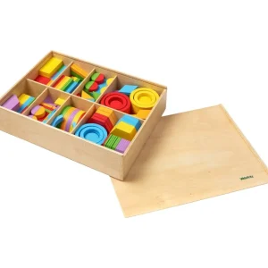 Haba Couleurs Et Formes>Maxi Coffret Construction en Bois - Arc-en-ciel