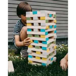 Small Foot Sport Et Activités D'extérieur | Jeux D'adresse Et D'équilibre>Méga Tour Chancelante en Bois - Jeu de Dextérité