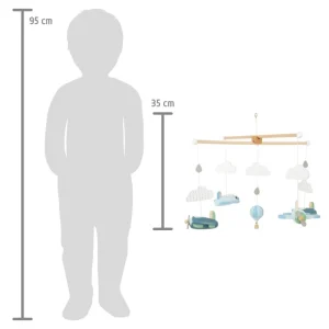Small Foot Mobiles Pour Bébés>Mobile en Bois pour Bébé La Tête dans les Luages