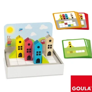 Goula Jeux De Mémoire Et D'association | Logique Et Raisonnement>Nouveau bâtisseur - Jeu éducatif en bois