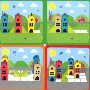 Goula Jeux De Mémoire Et D'association | Logique Et Raisonnement>Nouveau bâtisseur - Jeu éducatif en bois