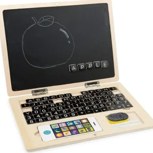 Small Foot Lettres, Écriture Et Langage>Ordinateur ardoise aimantée Bois Enfant Jeu éducatif