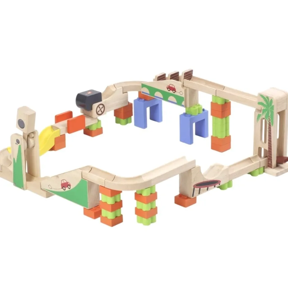 pack_circuit__billes_bois_0.webp Wonderworld Circuits À Billes En Bois>Pack Circuit à Billes Bois Élévateur et Accélérateur