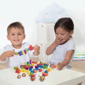 Beleduc Jeux De Mémoire Et D'association>Perles à enfiler en bois L'atelier des chenilles