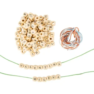 Small Foot Loisirs Créatifs>Perles en Bois à Enfiler - Alphabet pour Enfant