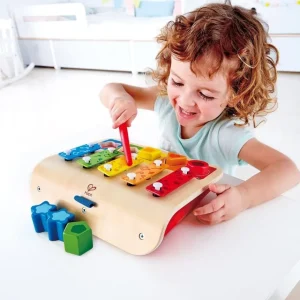 Hape Toys Jouets Musicaux>Piano xylophone en bois Enfant - Formes musicales