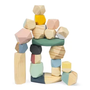 Janod Jouets À Empiler Et À Encastrer>Pierres à Empiler en Bois pour Enfant Sweet Cocoon
