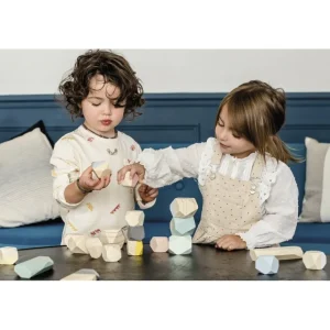 Janod Jouets À Empiler Et À Encastrer>Pierres à Empiler en Bois pour Enfant Sweet Cocoon