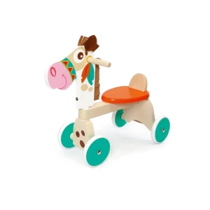 Scratch Jouets À Bascule Et Porteurs>Porteur en bois pour bébé - Cheval
