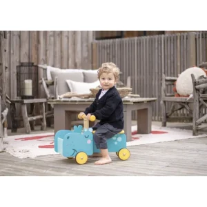 Janod Jouets À Bascule Et Porteurs>Porteur Hippo en Bois pour Bébé