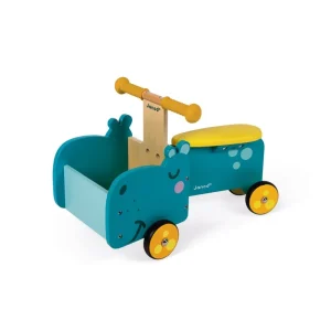 Janod Jouets À Bascule Et Porteurs>Porteur Hippo en Bois pour Bébé