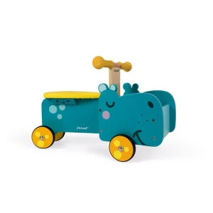 Janod Jouets À Bascule Et Porteurs>Porteur Hippo en Bois pour Bébé