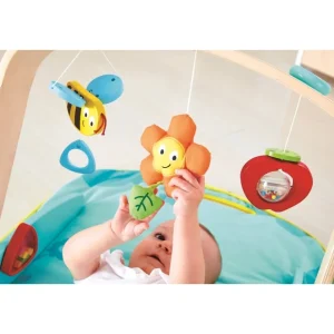 Hape Toys Premiers Jeux D'éveil Et Accessoires Bébé>Portique d'éveil pour bébé portable (bois, tissu)
