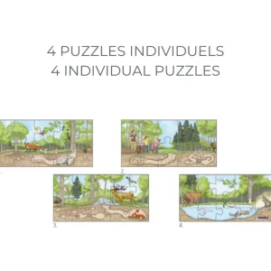 Beleduc Puzzles | Astronomie, Géographie Et Biologie>Puzzle 40 PCS Bois Qui se Cache sous Nos Pieds Enfant
