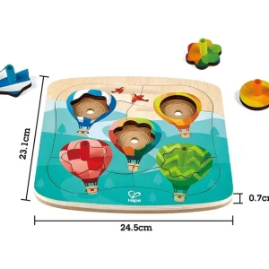 Hape Toys Puzzles>Puzzle 11 PCS Bois Vol en Montgolfière Enfant