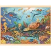 Goki Puzzles>Puzzle 96 PCS en Bois pour Enfant - Sous l'Océan