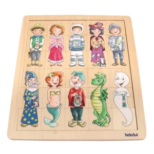 Beleduc Puzzles>Puzzle 30 PCS en Bois pour Enfant - Méli-mélo