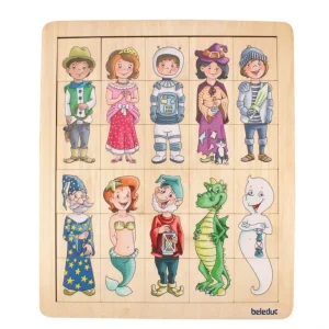 Beleduc Puzzles>Puzzle 30 PCS en Bois pour Enfant - Méli-mélo