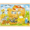 Goki Puzzles>Puzzle 96 Pièces en Bois pour Enfant Arche de Noé