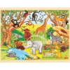 Goki Puzzles>Puzzle 48 Pièces en Bois pour Enfant Animaux d'Afrique