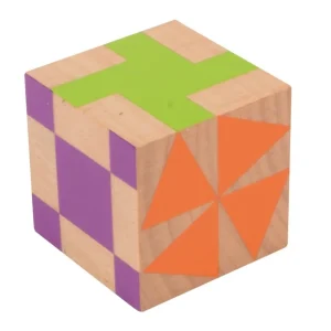 Beleduc Couleurs Et Formes>Puzzle Cubes en Bois pour Enfant - Mosaïque