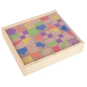 Beleduc Couleurs Et Formes>Puzzle Cubes en Bois pour Enfant - Mosaïque