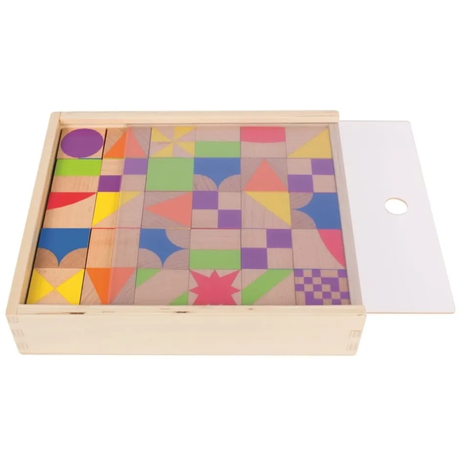 puzzle_cubes_en_bois_pour_14.webp Beleduc Couleurs Et Formes>Puzzle Cubes en Bois pour Enfant - Mosaïque