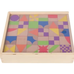 Beleduc Couleurs Et Formes>Puzzle Cubes en Bois pour Enfant - Mosaïque