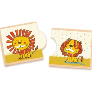 Goula Lettres, Écriture Et Langage>Puzzle des contraires - Les amis de la savane