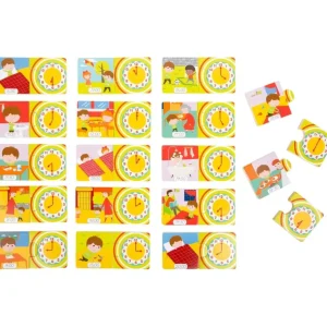 Small Foot Heure Et Temps>Puzzle éducatif en bois enfant - J'apprends l'heure