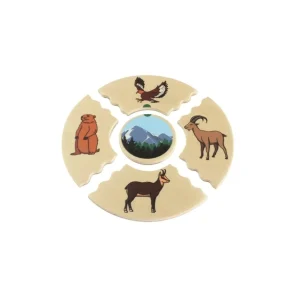 Beleduc Puzzles | Astronomie, Géographie Et Biologie>Puzzle Éducatif Enfant 45 PCS Bois Habitat Naturel