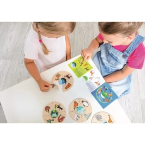Beleduc Puzzles | Astronomie, Géographie Et Biologie>Puzzle Éducatif Enfant 45 PCS Bois Habitat Naturel