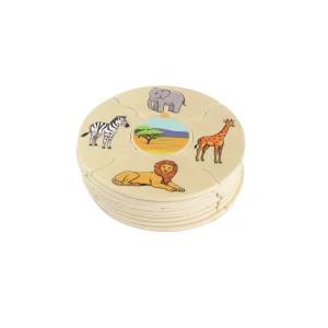 Beleduc Puzzles | Astronomie, Géographie Et Biologie>Puzzle Éducatif Enfant 45 PCS Bois Habitat Naturel