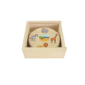 Beleduc Puzzles | Astronomie, Géographie Et Biologie>Puzzle Éducatif Enfant 45 PCS Bois Habitat Naturel