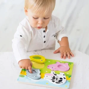 Goula Puzzles Premier Âge>Puzzle en bois - Animaux tout doux - Jeu d'éveil