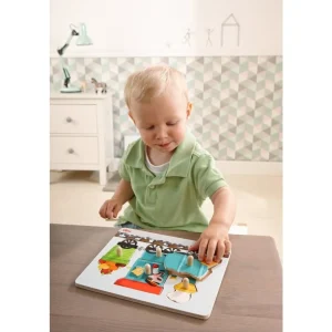 Haba Puzzles Premier Âge>Puzzle en Bois pour Bébé - Train Tchou-Tchou
