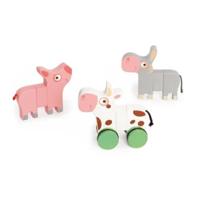 Scratch Puzzles Premier Âge>Puzzle 1er Âge Magnétique en Bois Petite Ménagerie