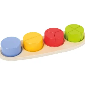 Small Foot Chiffres Et Calcul>Puzzle fraction en bois - Jeu éducatif pour enfant