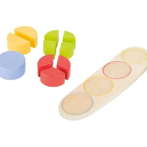 Small Foot Chiffres Et Calcul>Puzzle fraction en bois - Jeu éducatif pour enfant