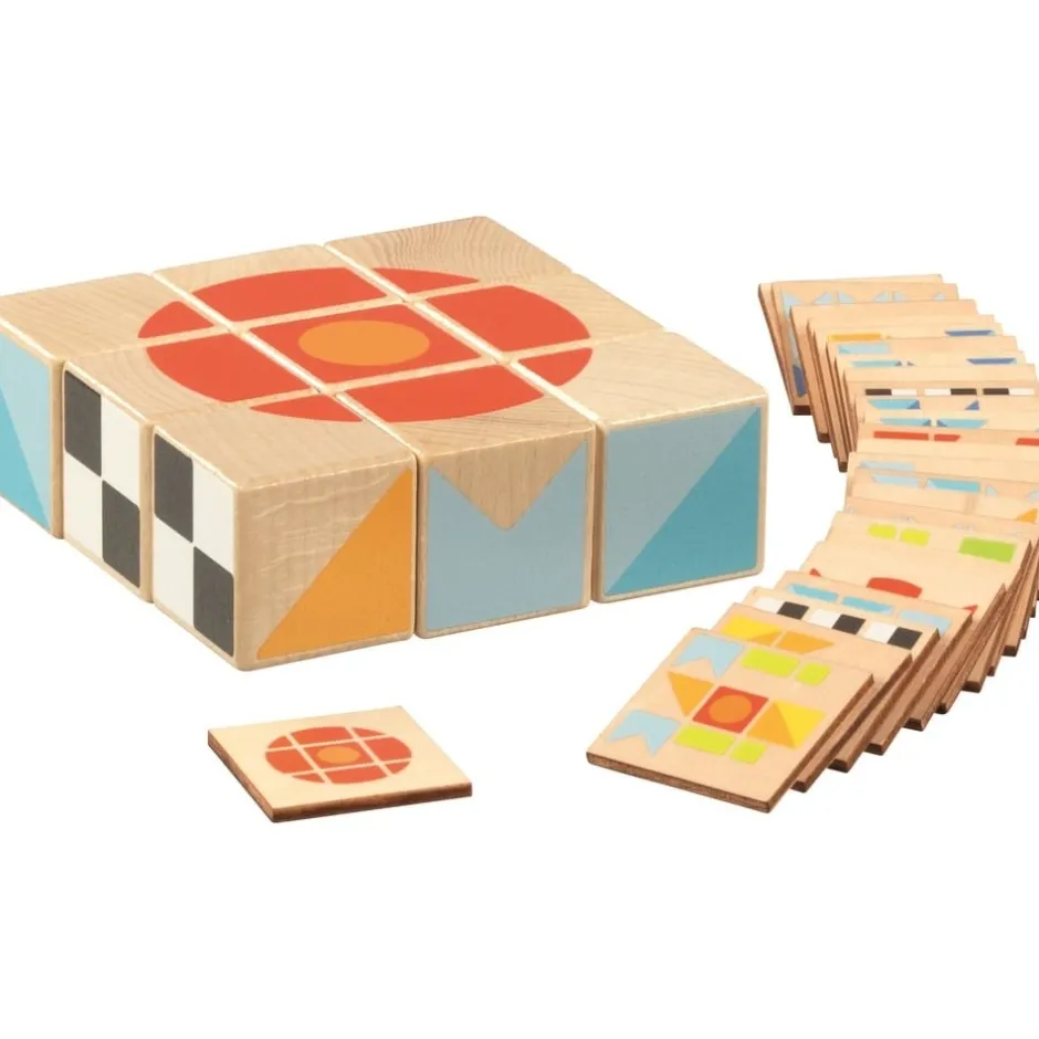 puzzle_kubus_en_bois_pour_0.webp Goki Couleurs Et Formes>Puzzle Kubus en Bois pour Enfant