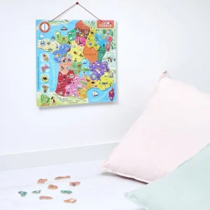 Janod Puzzles | Astronomie, Géographie Et Biologie>Puzzle Magnétique 93 PCS Bois France Nouvelles Régions 2016