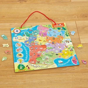 Janod Puzzles | Astronomie, Géographie Et Biologie>Puzzle Magnétique 93 PCS Bois France Nouvelles Régions 2016