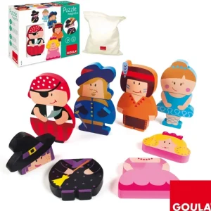 Goula Puzzles Premier Âge>Puzzle magnétique en bois - Bande de pirates