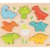 Goki Puzzles Premier Âge>Puzzle Premier Age en Bois - Au Temps des Dinosaures