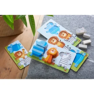Haba Puzzles Premier Âge>Puzzle Premier Âge en Bois - Les 3 Amis Acrobates