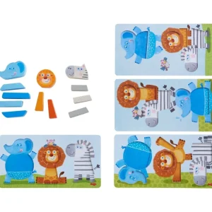 Haba Puzzles Premier Âge>Puzzle Premier Âge en Bois - Les 3 Amis Acrobates