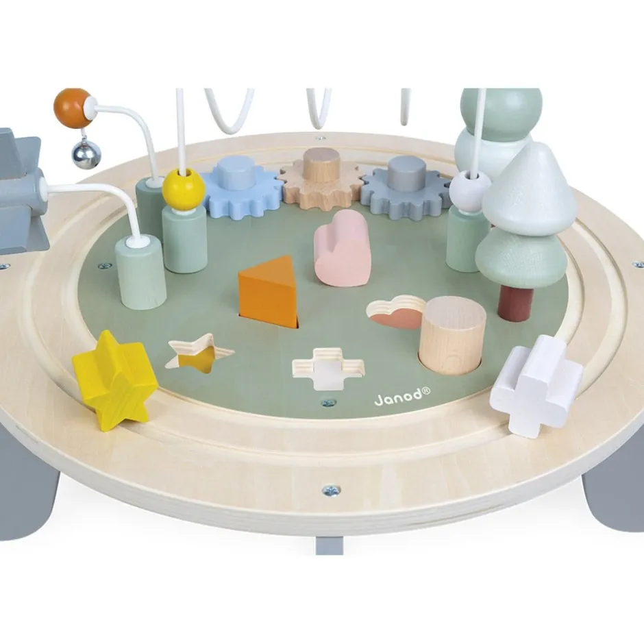 table_dactivits_en_bois___7.webp Janod Bouliers, Looping Et Tables Multi-activités>Table d'Activités en Bois - Sweet Cocoon (Éveil)