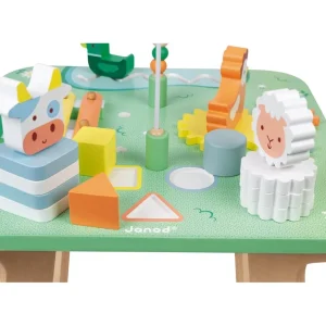 Janod Bouliers, Looping Et Tables Multi-activités>Table d'Activités Jolie Prairie en Bois pour Bébé